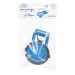 Sapo 2" para WC, PVC, azul, cadena plástica, Foset