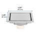 Resumidero reversible de 4", anti olores, acero inox, Aqua