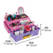 Caja cosmetiquera 14", rosa/morado, Pretul