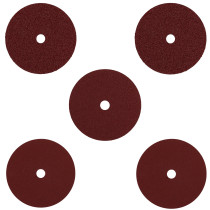 Discos de lija con respaldo de fibra, 7"