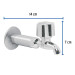 Llave 1/2" para fregadero con niple y chapetón, Foset