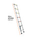 Escalera telescópica, 7 peldaños, tipo II, capacidad 102kg