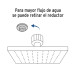 Regadera cuadrada ABS 8" acabado negro mate con brazo, Foset