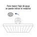 Regadera cuadrada ABS 6" acabado satín con brazo, Foset