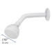 Regadera plástica redonda 2-1/2" blanca, Foset
