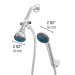 Regadera 2-1/2" con extensión tipo teléfono, Foset