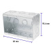 Caja triple 4" x 6" reforzada, Volteck
