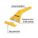 Raspador plástico con navaja de 2-3/8", Pretul