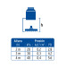 Regadera cuadrada ABS 4" acabado cromo con brazo, Foset