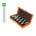 Juego de 10 dados cuadro 3/8" punta torx, estuche metálico