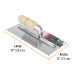 Llana 11" dentado triangular, 10 remaches, mgo madera,Truper