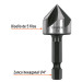 Avellanador HSS cambio rápido 3/4", Truper
