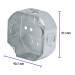 Caja octagonal 4" x 4" reforzada, Volteck