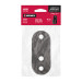 Brida negra para tubo ovalado de closet, Hermex