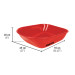 Carretilla 5.5 ft3 roja Imponchable, mangos de madera, Pretul