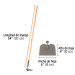 Azadón jardinero Classic, con collar, mango 54", Truper