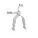 Abrazadera para unicanal de 2", Volteck