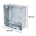 Caja cuadrada 4" x 4" económica, Volteck