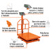 Báscula electrónica de plataforma, plegable, 500 kg, Truper