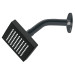 Regadera cuadrada ABS 4" acabado negro mate con brazo, Foset