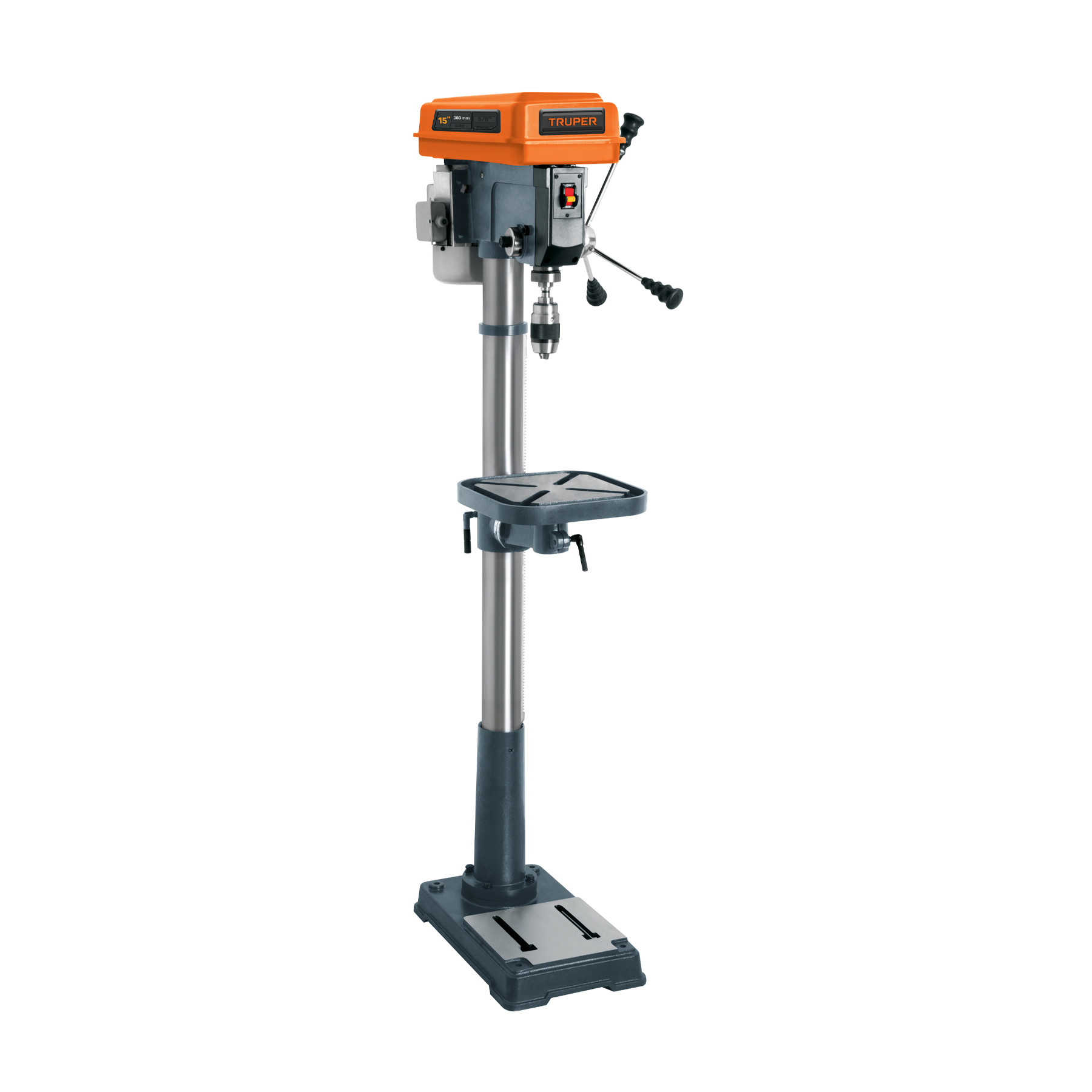Taladro de piso 15", 1 HP (750 W), broquero 5/8", Truper