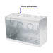Caja triple 4" x 6" reforzada, Volteck