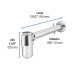 Céspol de bote 1-1/4", sin contra, latón cromo, para lavabo