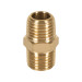 Niple macho-macho de latón, cuerda 1/4" NPT, Truper
