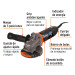 Esmeriladora angular 4-1/2" 850 W, ERGO-PRO, Truper
