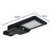 Luminario suburbano LED 40 W c/panel solar y control remoto