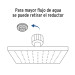 Regadera cuadrada ABS 6" acabado cromo con brazo, Foset