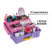 Caja cosmetiquera 14", rosa/morado, Pretul