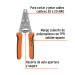 Pinza 6" pela cables 26 a 16 AWG, Truper