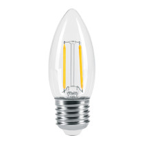 Lámpara LED tipo vela 3 W con filamento luz cálida, blíster