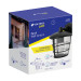 Arbotante tipo farol moderno suspendido p/exteriores, negro