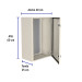 Gabinete metálico, 600 x 400 mm, Volteck