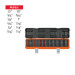 Juego de 12 dados largos cuadro 1/2" de impacto 6 puntas std