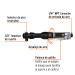 Matraca de impacto neumática 3/8", Truper