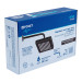 Regadera cuadrada ABS 8" acabado negro mate con brazo, Foset