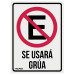Letrero de señalización "NO ESTACIONARSE", 25 x 34 cm