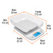 Báscula digital para cocina, con tazón, 5 kg, Truper