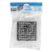 Regadera cuadrada ABS 4" acabado negro mate sin brazo, Foset
