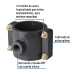 Abrazadera para toma domiciliaria PP 3" x 1/2", Foset