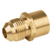 Conector flare soldable de latón, 3/8" x 1/2", Foset