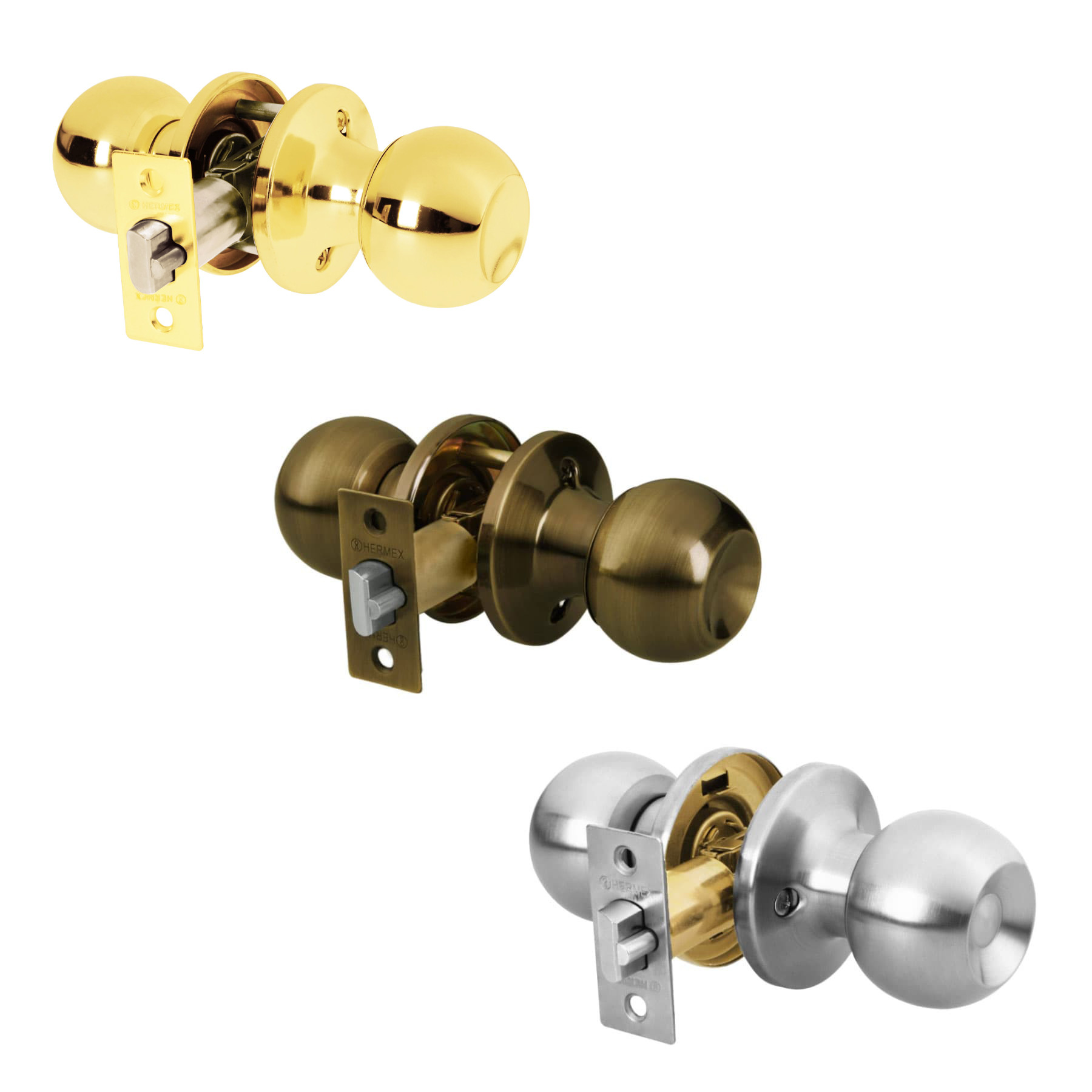 Cerraduras tipo esfera, mecanismo tubular, para entrada en blíster