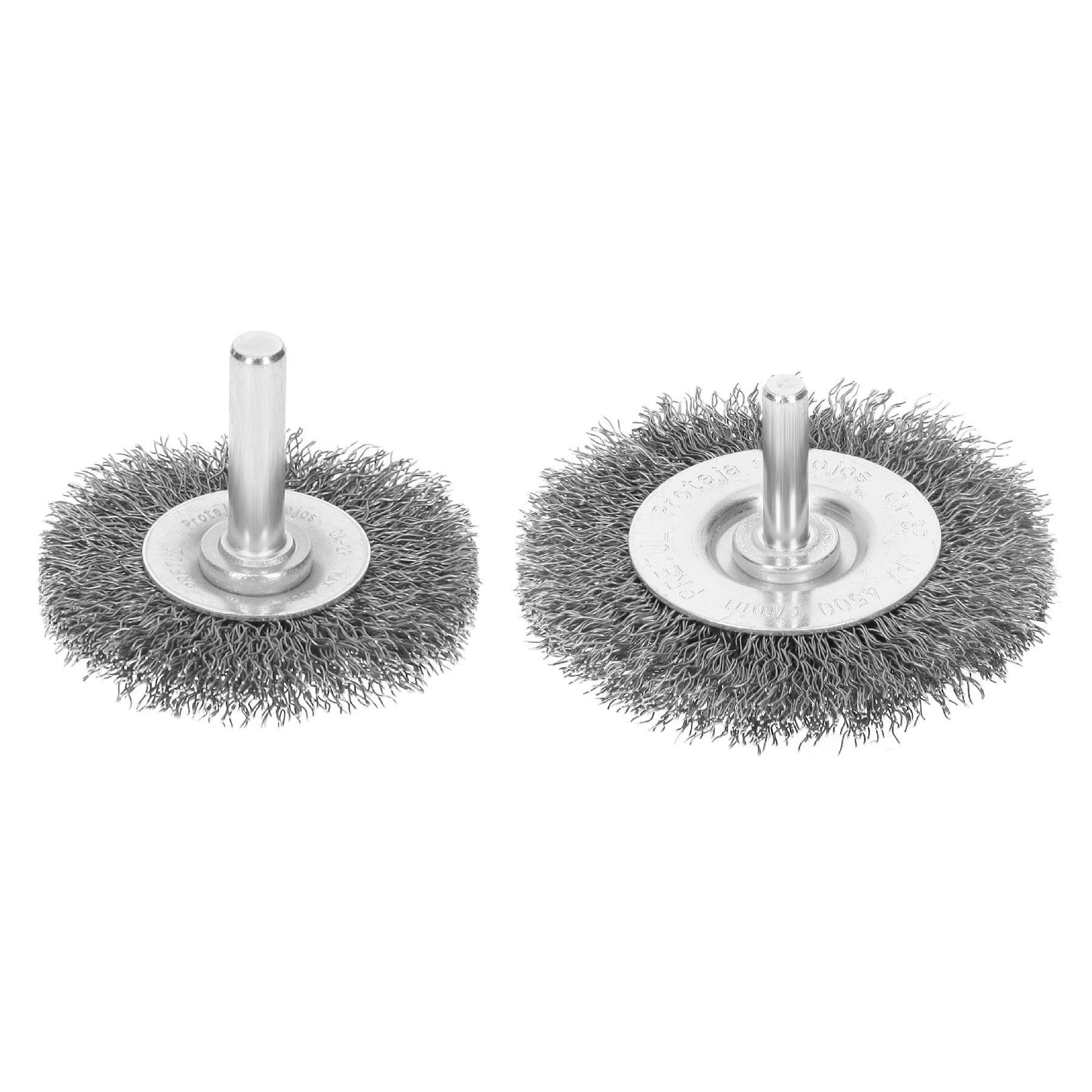 Cardas circulares, alambre grueso, calibre 0.3 mm, con zanco de 1/4" para taladro