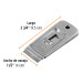 Raspador de acero inoxidable con navaja de 1-1/2", Truper