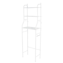 Mueble organizador blanco para baño con 3 repisas, Foset