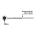 Matraca cuadro 1/2" cabeza redonda con disco, Pretul