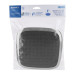 Regadera cuadrada plato ancho 8" gris-cromo, sin brazo,Foset